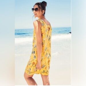 Next Yellow Floral Midi Dress